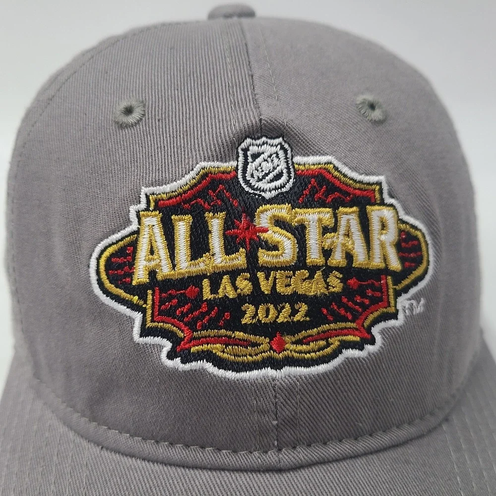 Youth NHL All Star Game Hat Strapback Gray Adjustable Las Vegas 2022 Casual Boys